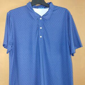 J McLAUGHLIN Men'a Short Sleeves 1/4 Button Polo Shirt Size XL NWOT